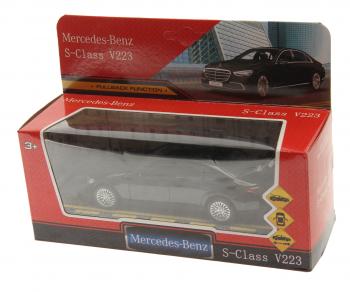 1 199 р. Модель автомобиля MERCEDES S (V223) металлическая ТЕХНОПАРК ТЕХНОПАРК sclass-13-bk  с доставкой в г. Майкоп. Увеличить фотографию 2