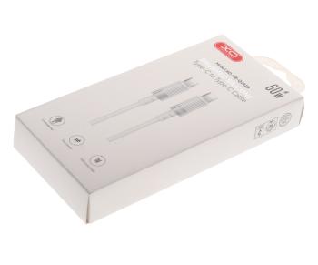 369 р. Кабель USB Type C-USB Type C 1м белый XO XO nb-q282b white  с доставкой в г. Майкоп. Увеличить фотографию 3