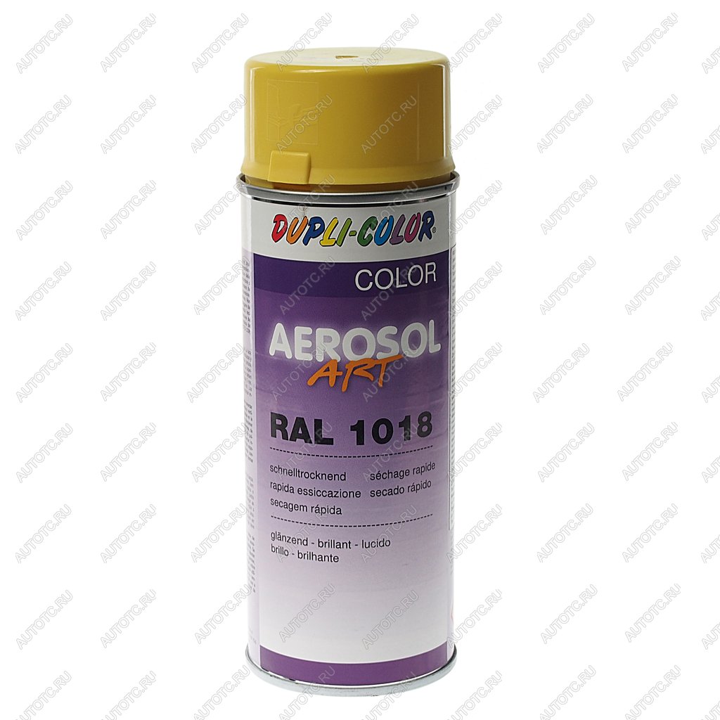 217 р. Краска желтый цинк 400мл RAL1018 DUPLI COLOR DUPLI COLOR 741012  с доставкой в г. Майкоп