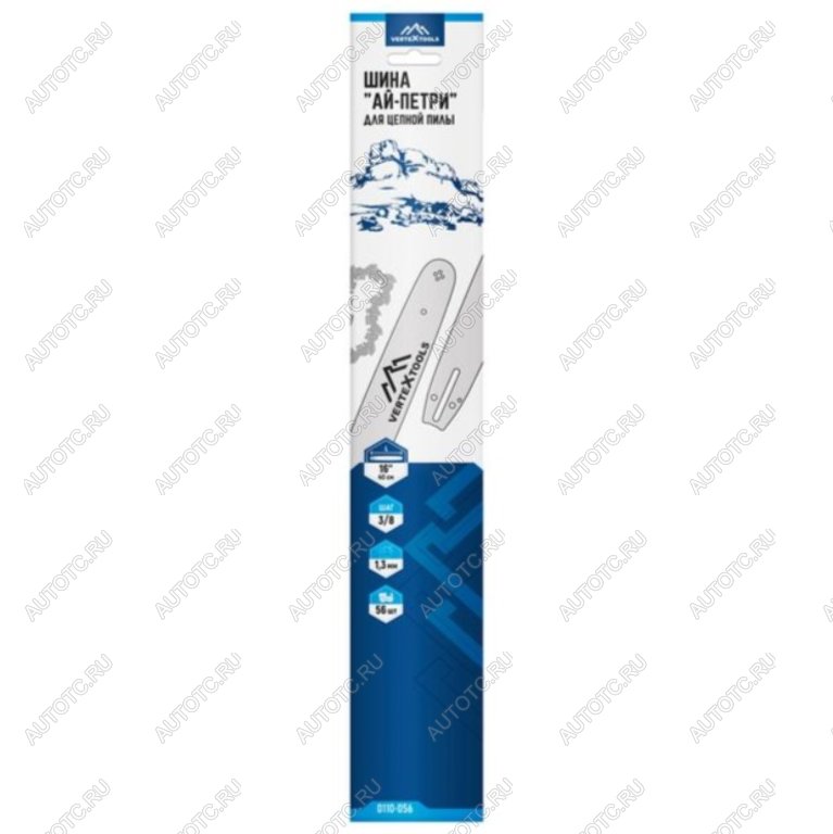 529 р. Шина для бензопилы 16 38 1.3мм 56 звеньев VERTEXTOOLS VERTEXTOOLS 0110-056  с доставкой в г. Майкоп