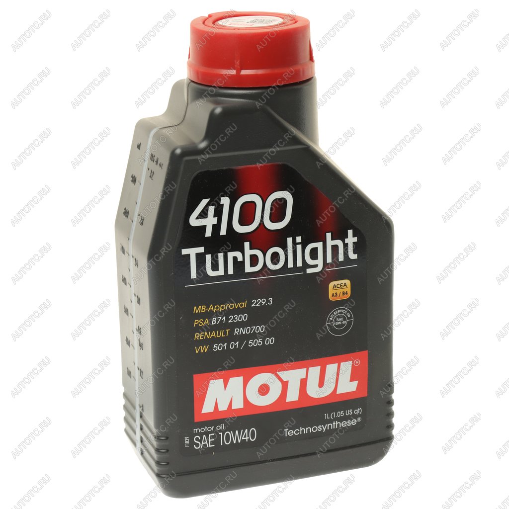819 р. Масло моторное 4100 TURBOLIGHT 10W40 псинт.1л MOTUL MOTUL 111693  с доставкой в г. Майкоп