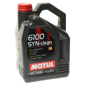 5 349 р. Масло моторное 6100 SYN-CLEAN 5W40 псинт.5л MOTUL MOTUL 111692  с доставкой в г. Майкоп. Увеличить фотографию 1