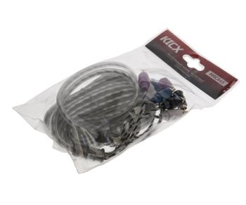 1 259 р. Кабель RCA 4х4 5м KICX KICX mrca45  с доставкой в г. Майкоп. Увеличить фотографию 1