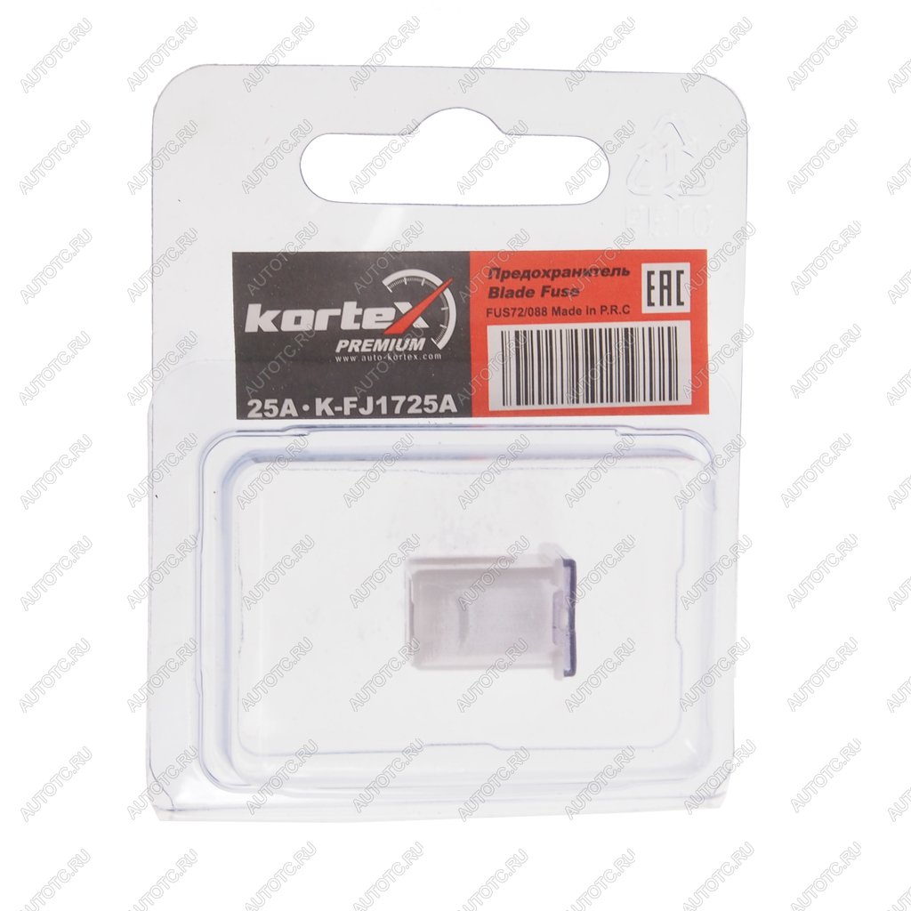 137 р. Предохранитель 25A картриджного типа KORTEX KORTEX kfj1725a  с доставкой в г. Майкоп