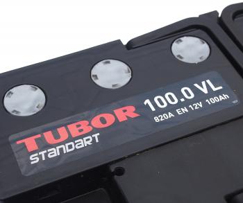 13 999 р. Аккумулятор TUBOR EFB 100Ач обратная полярность TUBOR 6ст100(0)  с доставкой в г. Майкоп. Увеличить фотографию 4