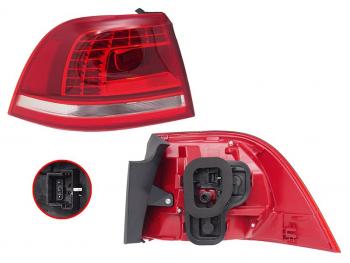 Фонарь задний левый (внешний, LED) SAT Volkswagen Touareg  NF (2010-2018) дорестайлинг, рестайлинг