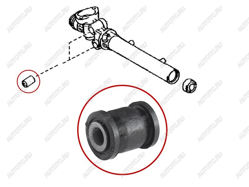 287 р. Втулка рулевой рейки Lexus GS 97-04  SC 01-10  Toyota Aristo 97-04  Soarer 01-05 SAT ST-45516-30050B  с доставкой в г. Майкоп