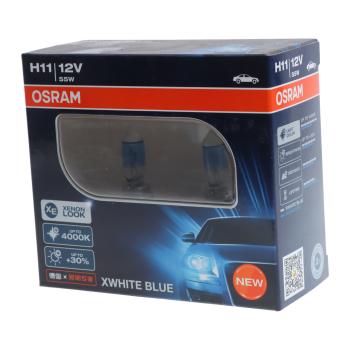 1 259 р. Лампа 12V H11 55W PGJ19-2 +30% 4000К евробокс (2шт.) XWhite Blue OSRAM OSRAM 62211xwb-hcb  с доставкой в г. Майкоп. Увеличить фотографию 2
