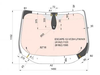 22 549 р. Стекло лобовое (Обогрев полный Датчик дождя Молдинг) Ford Kuga 13-17  Escape 12-15 XYG ESCAPE-12-VCSH LFW/H/X  с доставкой в г. Майкоп. Увеличить фотографию 1