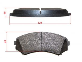 2 569 р. Колодки тормозные перед MITSUBISHI PAJERO 99- BREMBO P 54 029  с доставкой в г. Майкоп. Увеличить фотографию 1
