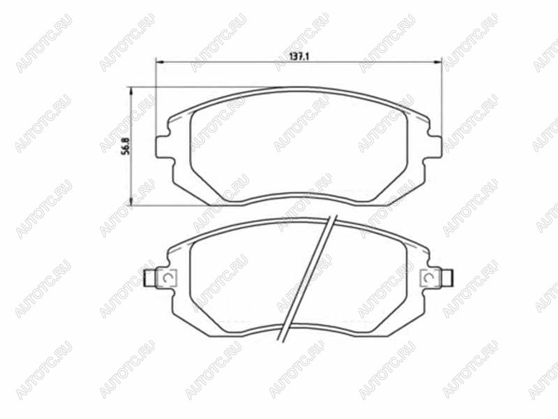 3 489 р. Колодки тормозные перед SUBARU IMPREZA GR 07- FORESTER SH 07- BREMBO P 78 013  с доставкой в г. Майкоп