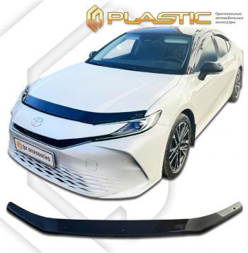 1 999 р. Дефлектор капота CA-Plastic  Toyota Camry  XV80 (2023-2025) (серия Classic черный)  с доставкой в г. Майкоп. Увеличить фотографию 2
