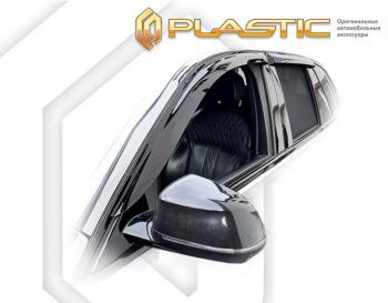 2 079 р. Дефлектора окон CA-Plastic BMW X5 G05 (2018-2022) (серия Classic полупрозрачный, Без хром молдинга )  с доставкой в г. Майкоп. Увеличить фотографию 2