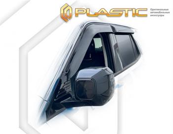 2 159 р. Дефлектора окон CA-Plastic Tank 400 (2023-2025) (серия Classic полупрозрачный)  с доставкой в г. Майкоп. Увеличить фотографию 2