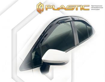 2 079 р. Дефлектора окон (рынок Японии) CA-Plastic Toyota Corolla E210 седан дорестайлинг (2018-2022) (серия Classic полупрозрачный)  с доставкой в г. Майкоп. Увеличить фотографию 2