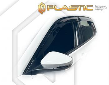 2 099 р. Дефлектора окон CA-Plastic Volkswagen T-Cross (2019-2025) (серия Classic полупрозрачный)  с доставкой в г. Майкоп. Увеличить фотографию 2