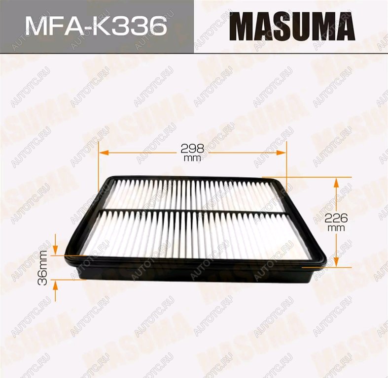 749 р. Фильтр воздушный HYUNDAI Santa Fe (12-) (2.4) KIA Sorento (12-) (2.4) MASUMA MASUMA mfa-k336  с доставкой в г. Майкоп
