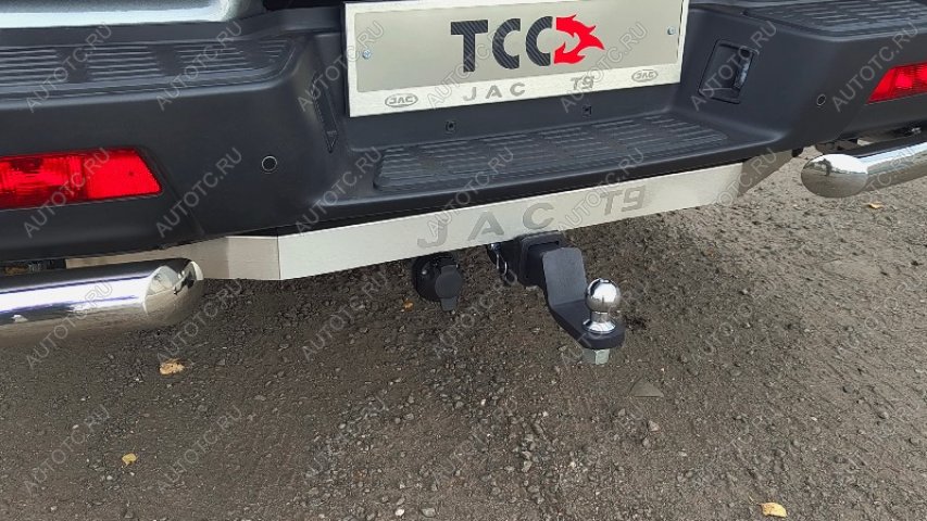 31 999 р. Фаркоп (тягово-сцепное устройство) ТСС Тюнинг  JAC T9 (2021-2025) Pickup Double Cab (шар E, нержавейка)  с доставкой в г. Майкоп