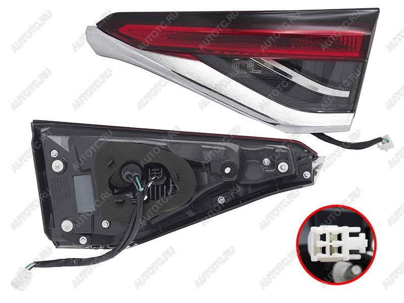 3 899 р. Правый фонарь (LED, внутренний) SAT Toyota Corolla E210 седан дорестайлинг (2018-2022)  с доставкой в г. Майкоп
