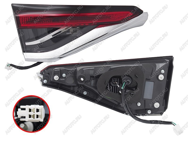 3 899 р. Левый фонарь (LED, внутренний) SAT Toyota Corolla E210 седан дорестайлинг (2018-2022)  с доставкой в г. Майкоп