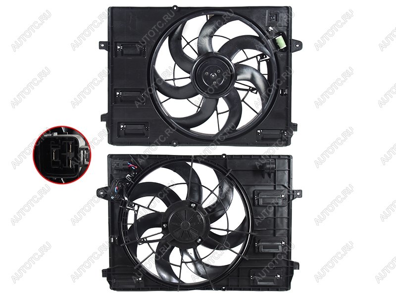 8 399 р. Диффузор радиатора GEELY COOLRAY 18- SAT ST-59-0066  с доставкой в г. Майкоп