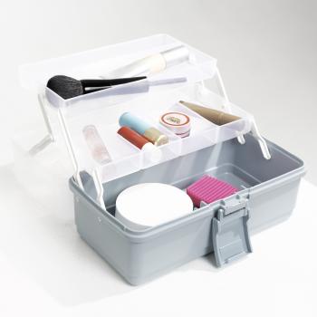 1 099 р. Ящик для инструмента IRIS KIT BOX 27 серо-голубой  297792  с доставкой в г. Майкоп. Увеличить фотографию 4