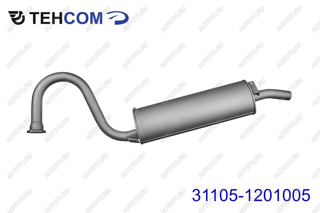 5 649 р. Глушитель ГАЗ-31105 дв.ЗМЗ,Крайслер ЕВРО-3 ТЕХКОМ ТЕХКОМ 31105-1201005  с доставкой в г. Майкоп