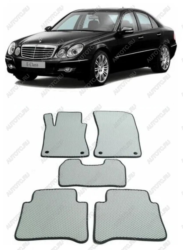 3 599 р. Текстильные коврики в салон (4matic LUX текстиль) SeinTex  Mercedes-Benz E-Class W211 дорестайлинг седан (2002-2006)  с доставкой в г. Майкоп