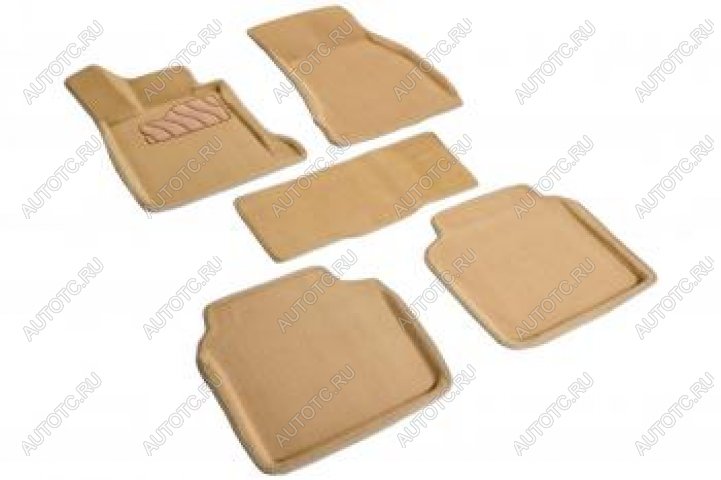 6 929 р. Коврики в салон (3D ворс) Seintex  BMW 7 серия  F01-F04 (2008-2015) седан (бежевый)  с доставкой в г. Майкоп