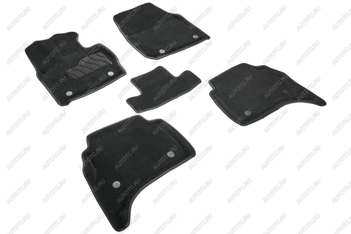 5 899 р. Коврики в салон (3D ВОРС) Seintex Land Rover Range Rover 5 L460 (2021-2025) (черный)  с доставкой в г. Майкоп