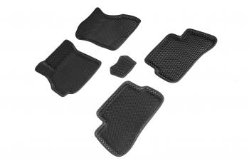 Коврики в салон (с 2000г.-2002г. 3D EVA РОМБ) Seintex Hyundai Accent  седан ТагАЗ (2001-2012) (черный)