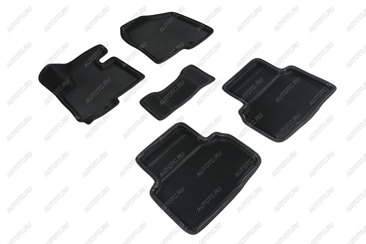 5 499 р. Коврики в салон (3D EVA СОТА ) Seintex  Hyundai IX35  LM (2009-2018), KIA Sportage  3 SL (2010-2016) (черный)  с доставкой в г. Майкоп