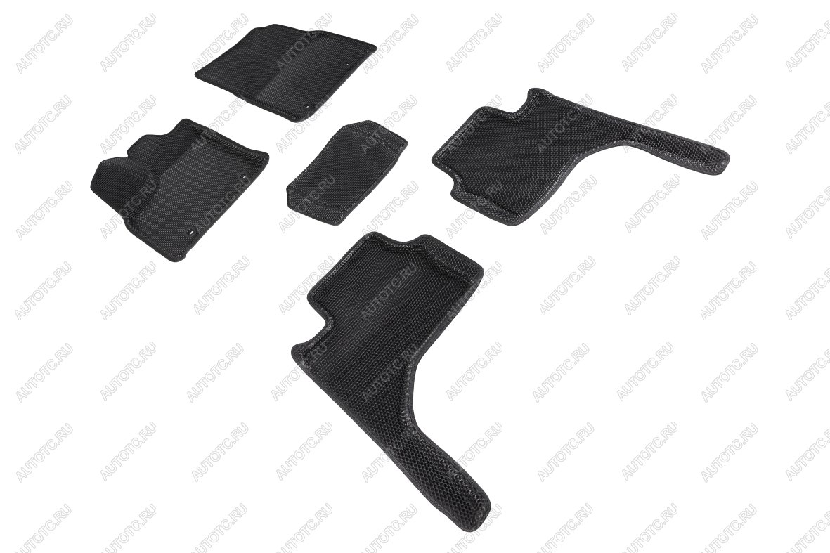 5 999 р. Коврики в салон (3D EVA СОТА ) Seintex Toyota Land Cruiser J300 дорестайлинг (2021-2025) (черный)  с доставкой в г. Майкоп