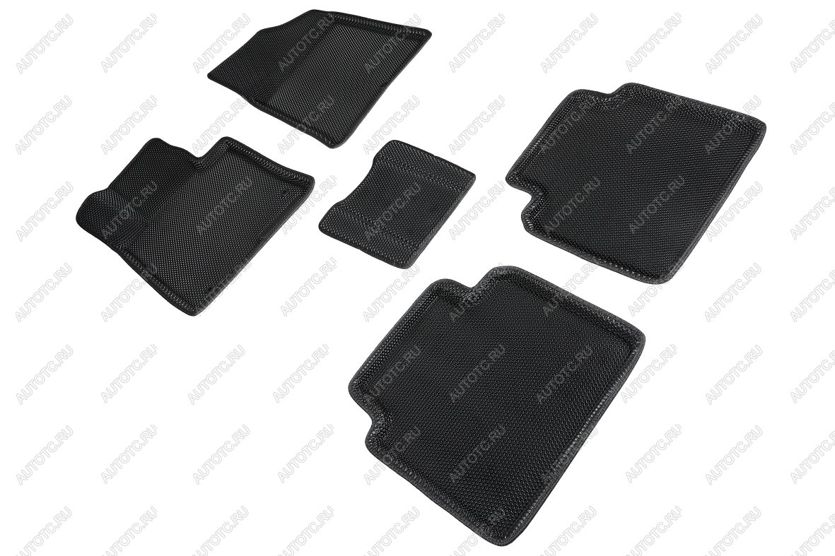 5 499 р. Коврики в салон (3D EVA СОТА ) Seintex  Hyundai Sonata  LF (2014-2019), KIA Optima ( 4 JF,  JF) (2015-2020) (черный)  с доставкой в г. Майкоп