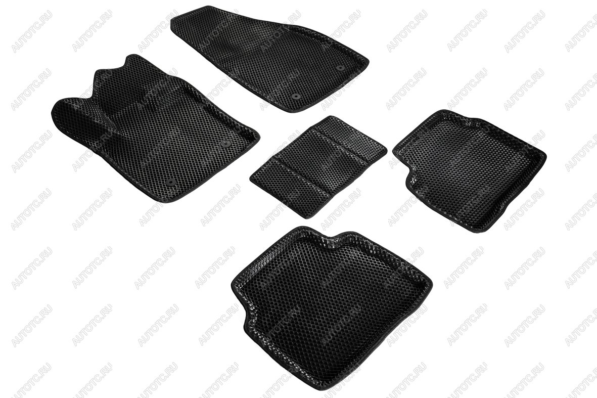 4 999 р. Коврики в салон (3D EVA РОМБ) Seintex Geely Tugella FY11,HPBA4 рестайлинг (2022-2025) (черный)  с доставкой в г. Майкоп