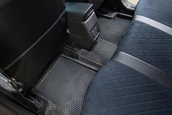 5 699 р. Коврики в салон (3D EVA РОМБ) Seintex BMW X5 E70 дорестайлинг (2006-2010) (черный)  с доставкой в г. Майкоп. Увеличить фотографию 2
