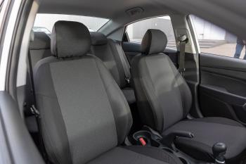 4 999 р. Чехлы из Жаккарда для KIA Rio IV sedan (сплошная) 2017-н.в. Seintex 92911  с доставкой в г. Майкоп. Увеличить фотографию 2