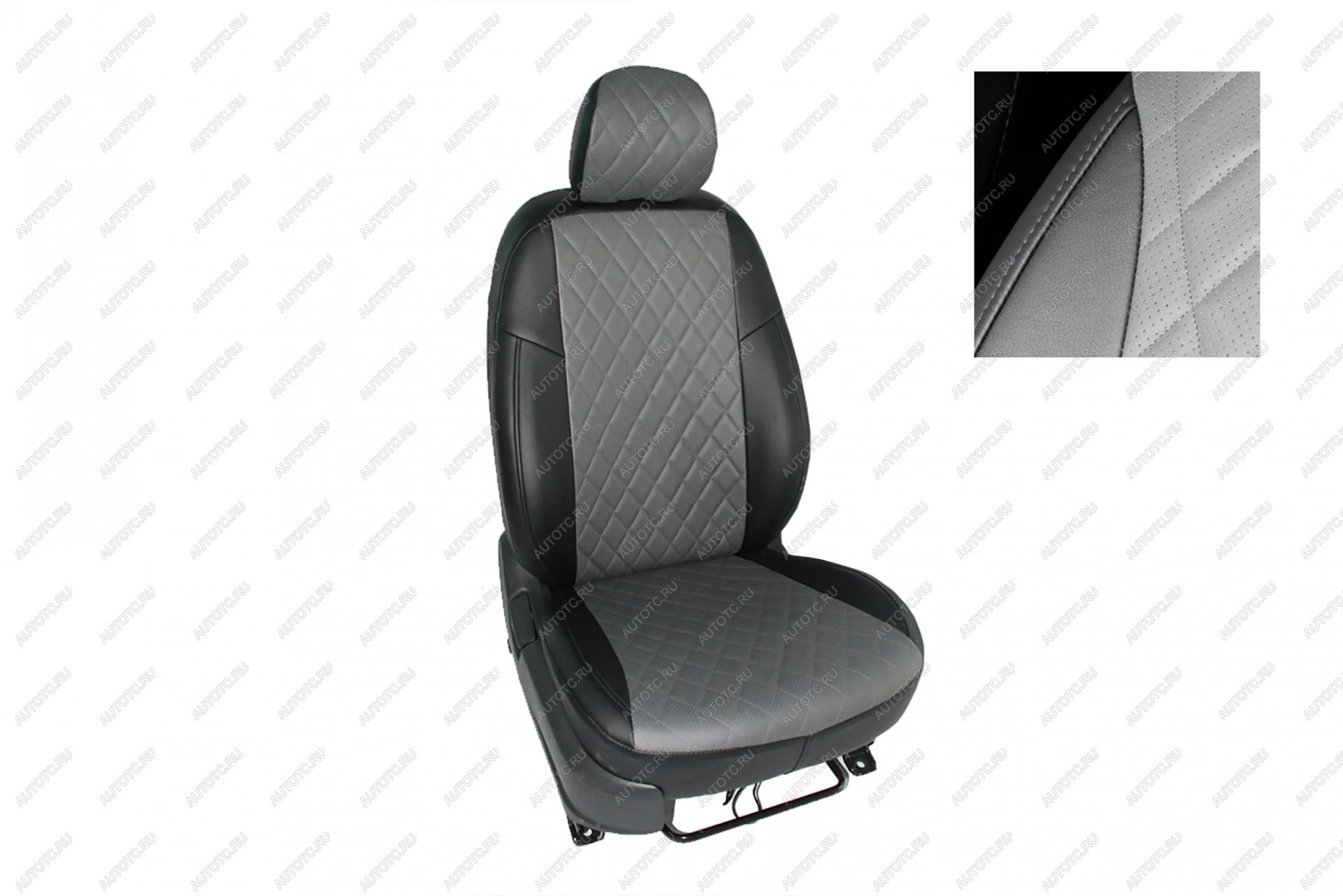 7 549 р. Чехлы из экокожи Ромб для Toyota Land Cruiser Prado 150 (5 мест) 2017-2024 Seintex 92950  с доставкой в г. Майкоп