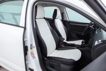 6 999 р. Чехлы из экокожи для Skoda Octavia A7 (со складным креслом) 2017-2020 Seintex 93303  с доставкой в г. Майкоп. Увеличить фотографию 3