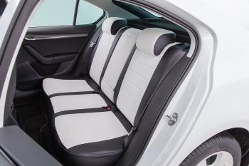 6 999 р. Чехлы из экокожи для Skoda Octavia A7 (со складным креслом) 2017-2020 Seintex 93303  с доставкой в г. Майкоп. Увеличить фотографию 4