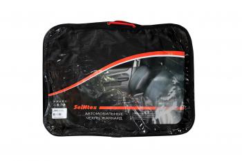 4 999 р. Чехлы из жаккарда для Lada Granta sedan 4060 airbag 2012-2019 Seintex 93387  с доставкой в г. Майкоп. Увеличить фотографию 2