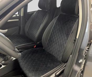 2 269 р. Накидки для сидений автомобиля из велюра (передний ряд) Seintex 97633  с доставкой в г. Майкоп. Увеличить фотографию 1