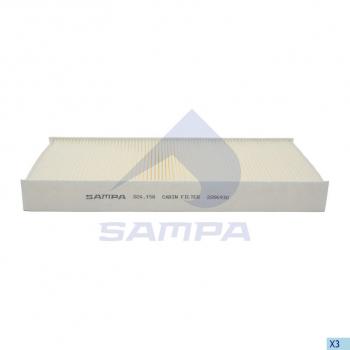479 р. Фильтр воздушный салона MAN L2000 (361х159х40мм) SAMPA SAMPA 024.158-01  с доставкой в г. Майкоп. Увеличить фотографию 1