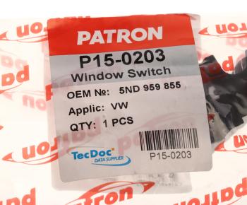699 р. Выключатель кнопка VW Golf (08-13),Passat (10-),Touareg (10-) стеклоподъемника PATRON PATRON p15-0203  с доставкой в г. Майкоп. Увеличить фотографию 4