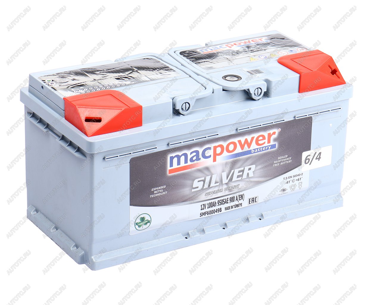 15 999 р. Аккумулятор MACPOWER 100Ач обратная полярность,низкий MACPOWER 6ст100(0) smf600049b  с доставкой в г. Майкоп