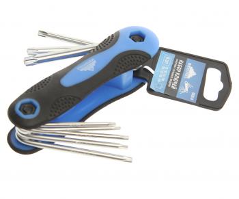 499 р. Набор ключей шестигранных 9-40мм складной 8 предметов VERTEXTOOLS VERTEXTOOLS 1635-8  с доставкой в г. Майкоп. Увеличить фотографию 1