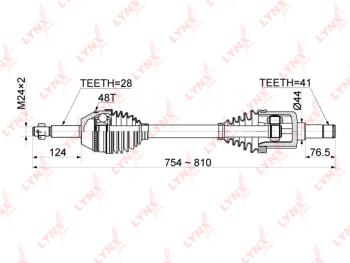 12 449 р. ШРУС наружный FORD Tansit (07-) левый комплект LYNX LYNX cd1050a  с доставкой в г. Майкоп. Увеличить фотографию 1
