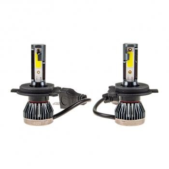 889 р. Лампа светодиодная 1224V H4 18W с радиатором (2шт.)LED 2 COB MisMINI MISTAR mis-mini-h4  с доставкой в г. Майкоп. Увеличить фотографию 2