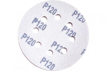 96 р. Бумага наждачная на липучке D125 Р120 8 отверстий 5шт. FIT FIT fit-39666  с доставкой в г. Майкоп. Увеличить фотографию 4