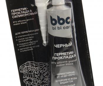 243 р. Герметик прокладка черный термостойкий 85г BIBICARE LAVR LAVR 4415  с доставкой в г. Майкоп. Увеличить фотографию 2